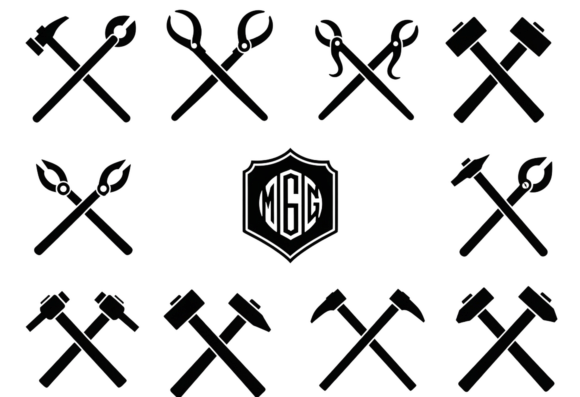 Blacksmith Hammer and Tongs Clipart: A Versatile Tool for Creative Expression