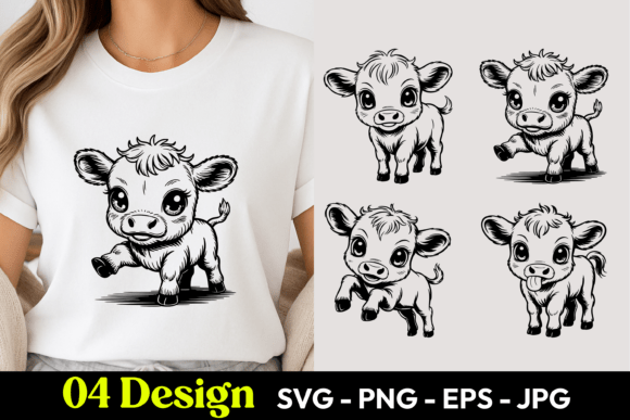 Cute Little Cow SVG PNG: A Versatile Resource for Designers and Creators