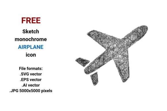 FREE Sketch Airplane Icon: A Versatile Design Asset for Creatives