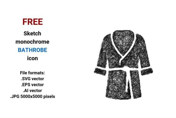 FREE Sketch Bathrobe Icon: A Versatile Resource for Designers and Creators
