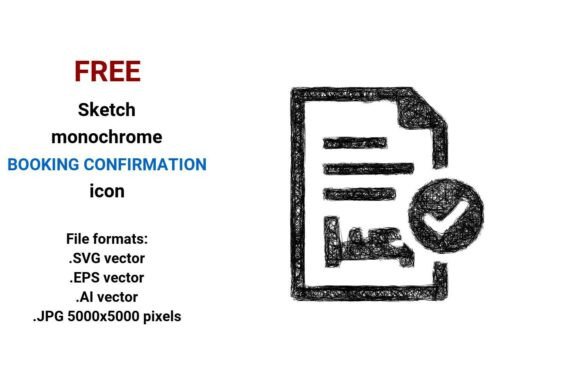 FREE Sketch Booking Confirmation Icon