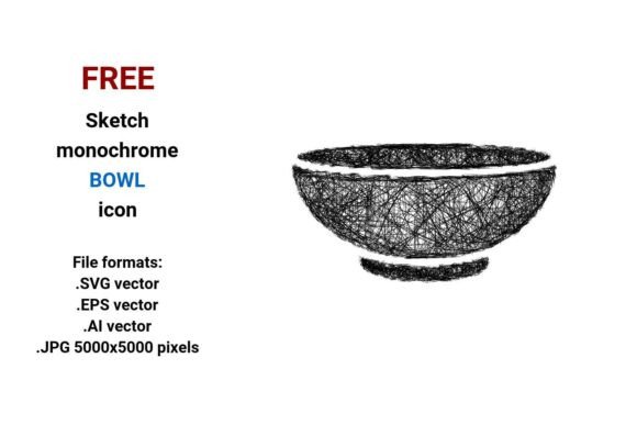 FREE Sketch Bowl Icon