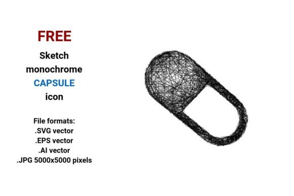 Free Sketch Capsule Icon