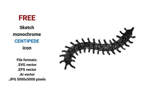 FREE Sketch Centipede Icon: A Versatile Tool for Designers and Creators