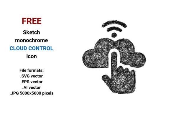 FREE Sketch Cloud Control Icon: A Versatile Resource for Designers and Developers