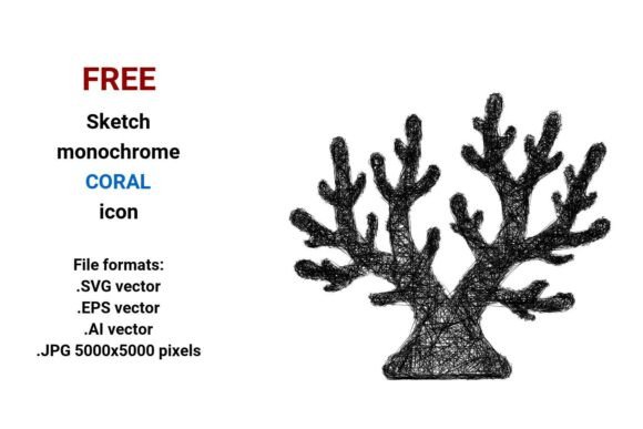 FREE Sketch Coral Icon: A Strategic Tool for Design and Branding