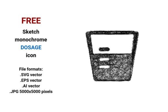 FREE Sketch Dosage Icon: A Versatile Tool for Designers and Creators
