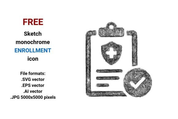 FREE Sketch Enrollment Icon: A Strategic Tool for Design and Communication
