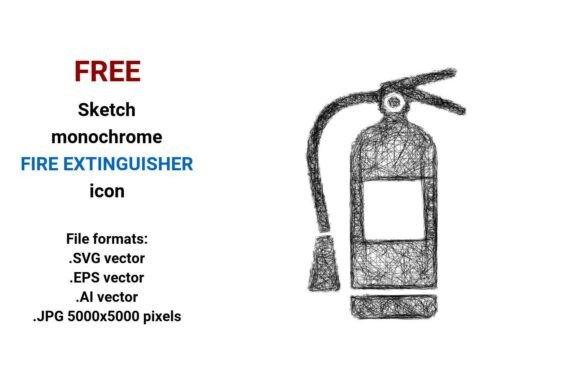 Free Sketch Fire Extinguisher Icon