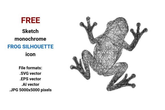 Free Sketch Frog Silhouette Icon