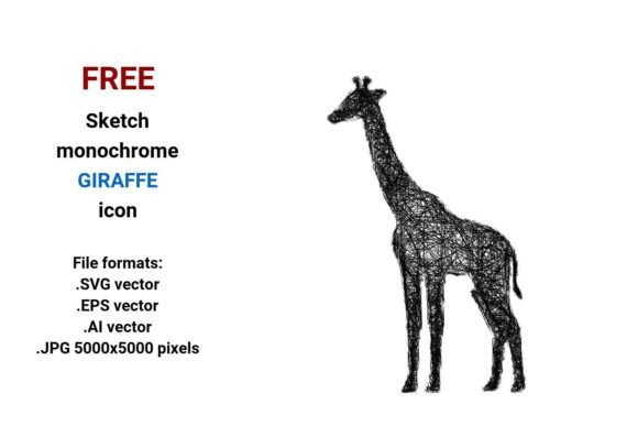 FREE Sketch Giraffe Icon: A Versatile Resource for Designers and Creators