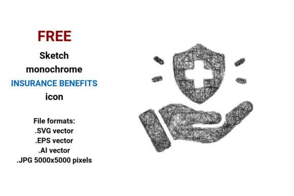 Free Sketch Insurance Benefits Icon