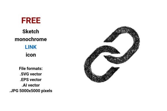 Free Sketch Link Icon for Creative Professionals