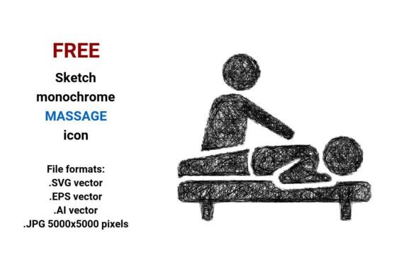 FREE Sketch Massage Icon: A Versatile Tool for Design and Branding