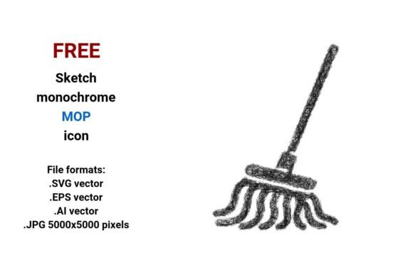 Free Sketch Mop Icon