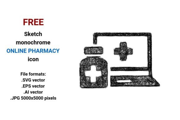 FREE Sketch Online Pharmacy Icon: A Versatile Resource for Modern Designers