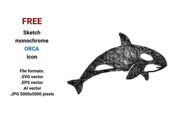 Free Sketch Orca Icon