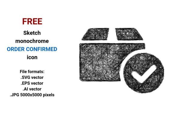 FREE Sketch Order Confirmed Icon
