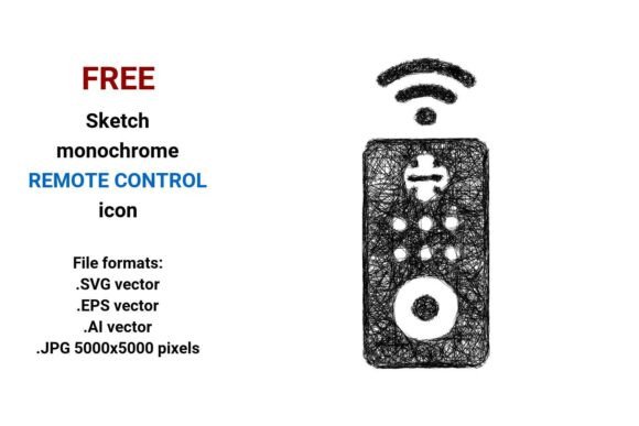 Free Sketch Remote Control Icon