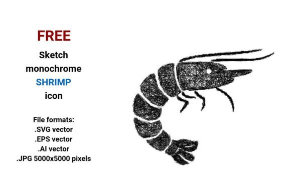 FREE Sketch Shrimp Icon: A Versatile Resource for Designers and Creators