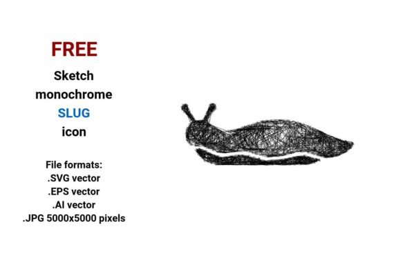 FREE Sketch Slug Icon: A Versatile Design Asset for Modern Creatives