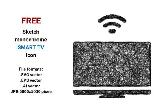 Free Sketch Smart Tv Icon