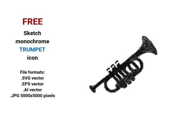 Free Sketch Trumpet Icon