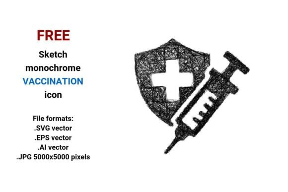 FREE Sketch Vaccination Icon: A Versatile Tool for Designers and Developers