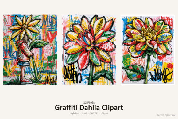 Gothic Dahlia Clipart