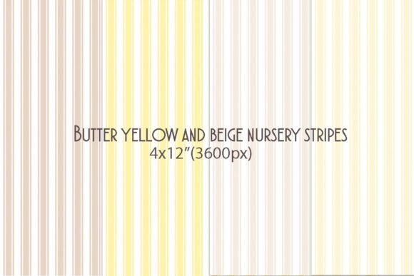 Immerse Yourself in the Soothing Tones of Butter Yellow and Beige Nursery Stripes