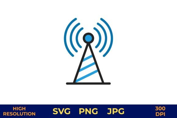 Mobile Signal Waves from Antenna Icon: A Versatile Design for Modern Communication Needs