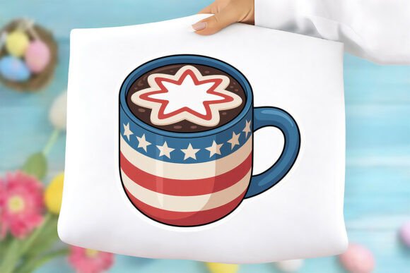 Patriotic Coffee Mug PNG: A Versatile Digital Asset for Creative Projects