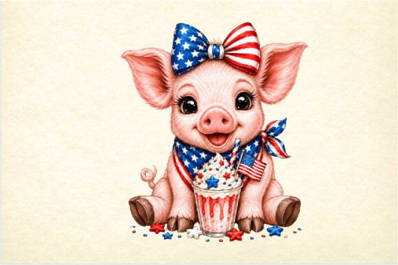 Patriotic Piglet Milkshake PNG: A Versatile Tool for Creative Expression
