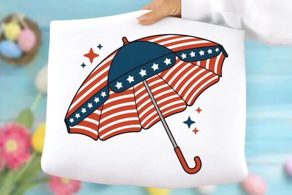 Patriotic Umbrella PNG and 4th of July PNG: A Versatile Digital Asset for Creative Projects