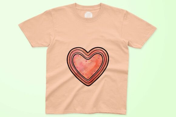 Soft Pink Watercolor Heart Design