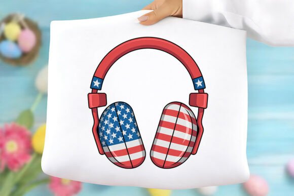 USA Headphones PNG: A Versatile Design for Creative and Commercial Use